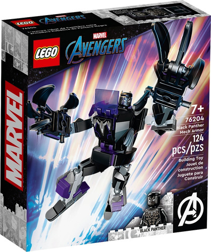 Lego® Marvel - Armadura Robótica De Black Panther (76204) Cantidad De Piezas 124