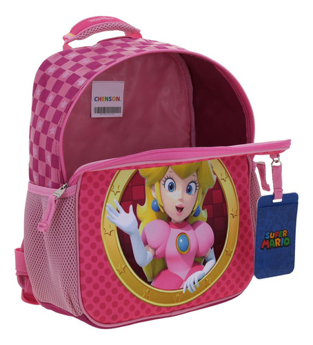Mochila Chica Princesa Peach Chenson Escolar Kinder Barb