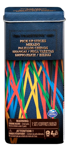Juego Mesa Palillos Chinos Spin Masters Caja Metal