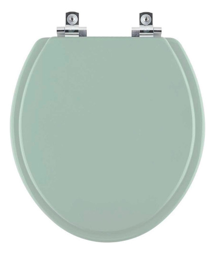 Assento Sanitário Soft Close Oval Verde Agua Para Celite