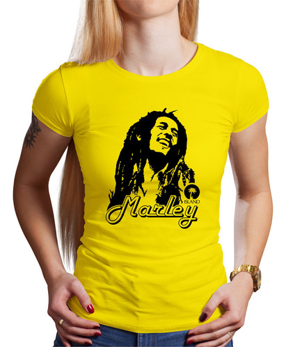 Polo Dama Bob Marley Island (d0291 Boleto.store)