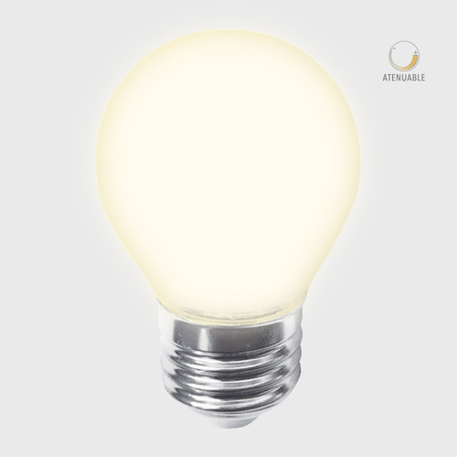 Imagen 2 de 4 de Bombillo Led G45, Atenuable, 4,5w, Luz Cálida Tecnolite