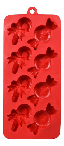 Molde De Silicón Flexible Figuras Navidad - Galletas, Hielos