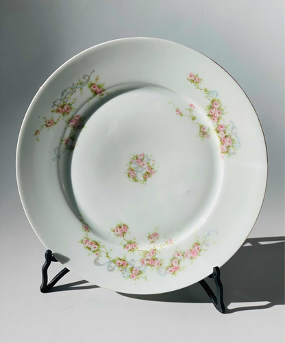 Plato De Porcelana Europea Shabby Chic Floral - Mikapao