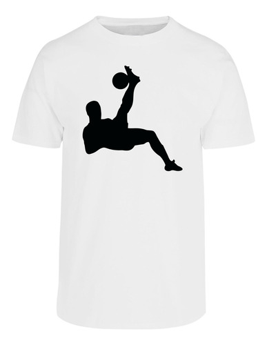 Playera Camiseta Casual Para Hombre Futbol Silueta Balón