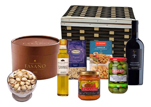 Cesta De Natal Toscana Premium 8 Itens