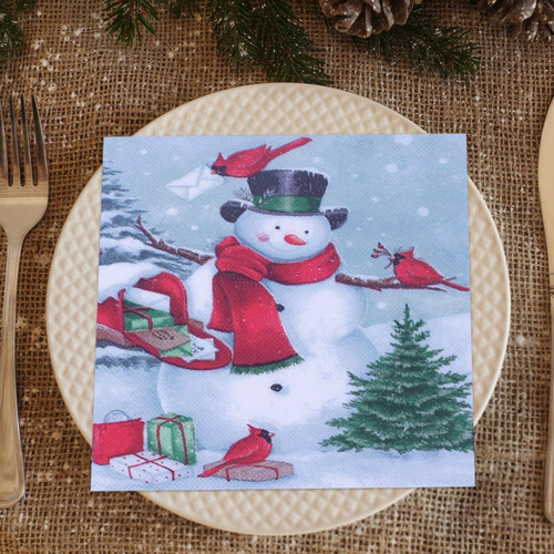 . Servilletas De Cóctel Navideñas Servilletas De Cena Juego
