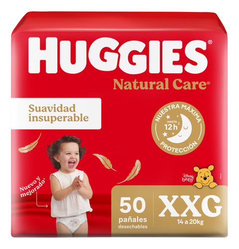 Huggies Natural Care 50 unidades XXG
