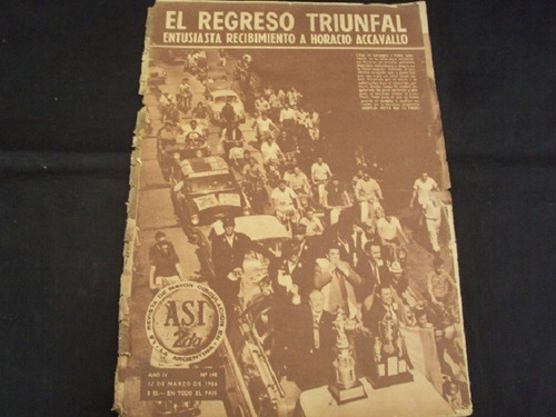 Revista Asi # 148 (17/03/1966) Regreso De Accavallo