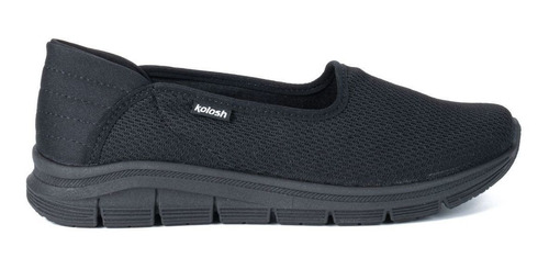 Imagem 1 de 6 de Tênis Esportivo Slipon Feminino Kolosh Calce K7006 Preto