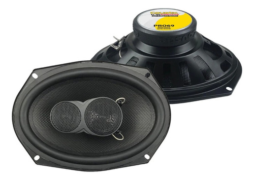 Par De Bocinas Coustic 6x9 PuLG Pro69 80w / 800w 3 Vias New