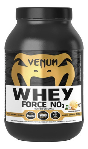 Suplemento em pó Venum  Nutrition WHEY FORCE NO3 - 3 WHEY PROTEIN - 900G VENUM NUTRITION whey protein WHEY FORCE NO3 - 3 WHEY PROTEIN - 900G VENUM NUTRITION sabor  baunilha em pote de 0mL