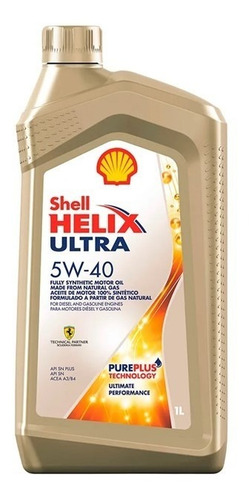 Aceite Full Sintetico 5w40 Shell Ultra