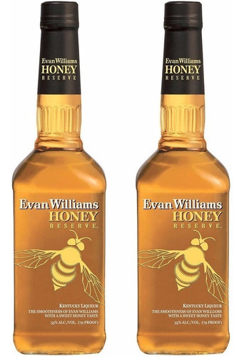 Whiskey Evan Williams Honey Oferta 2 Botellas Whisky Bourbon