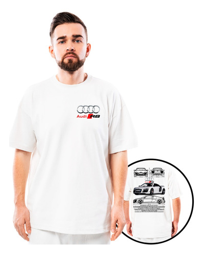 Camiseta T-shirt Camisa Carro Gt R8 V10 Corrida Luxuoso