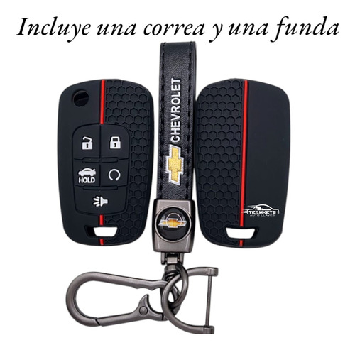 Funda Llave Chevrolet Camaro Equinox Malibu 5 Boton Correa