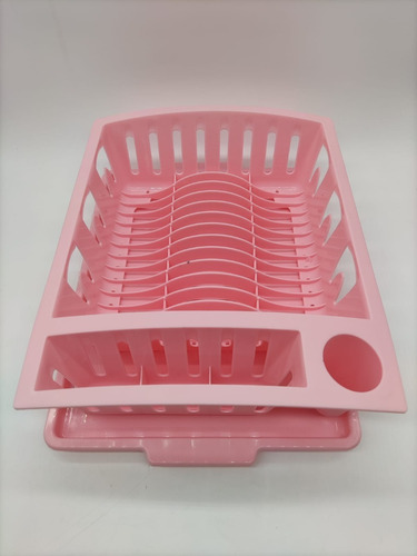 Imagen 3 de 3 de Escurridor Secaplatos Con Bandeja Plástico Varios Colores