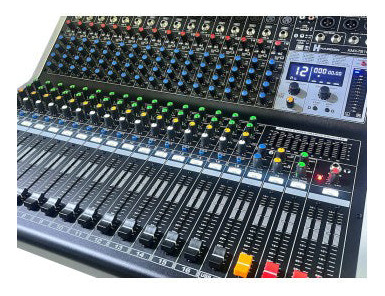 Mezcladora Amplificada 16 Canales 500w X 2, Interfase Usb, B
