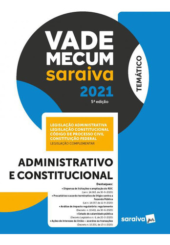 Livro Vade Mecum Administração - Temático - 5 Edição 2021