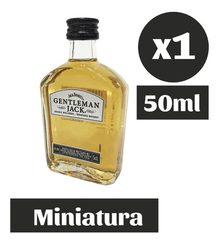 Whiskey Jack Daniels Gentleman Miniatura 50ml Botella Vidrio