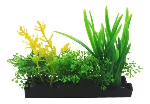 4 Jardineras Plástico Acuario 10cm Surtidas Decoración Lomas