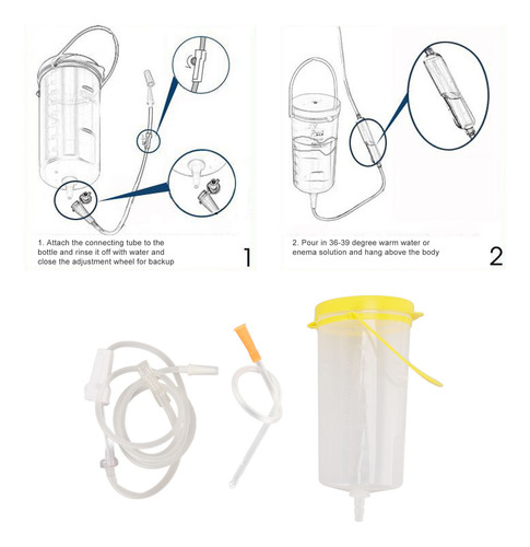 Kit De Enema De Café De Silicona Para Limpieza De Colon