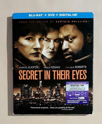 Secret In Their Eyes + Poster De Cine Blu-ray + Dvd Original