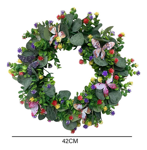 Corona De Primavera Y Verano, Corona De Flores Artificiales