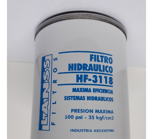 Filtro Aceite Hidráulico Lanss Hf3118