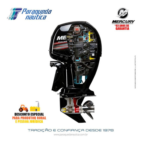 Motor De Popa Mercury 4 Tempos 150hp 3.0l Cxl Efi