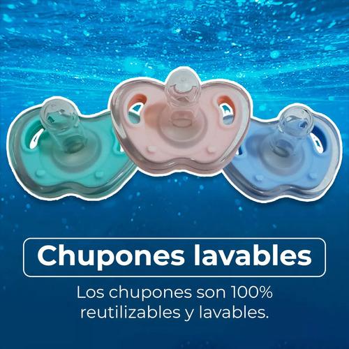 Chupón De Silicón Con Estuche Clip Sujetador 0-6 M Rosa 0-6 Meses