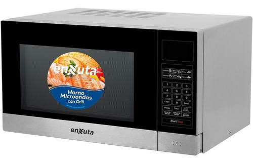 Microondas Digital Enxuta 23 L Grill Inoxidable Moenx323dgi