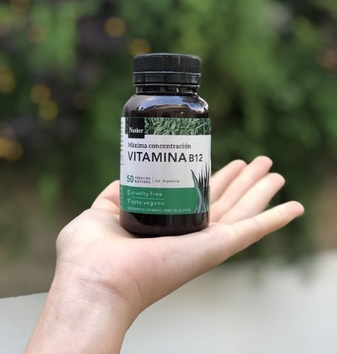 Vitamina B12 vegana Natier 50 cápsulas