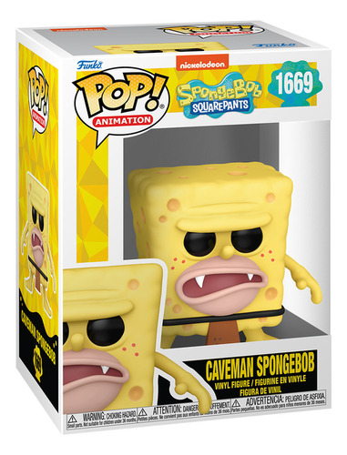 Funko Pop Bob Esponja #1669 El Hombre de las Cavernas Bob Esponja