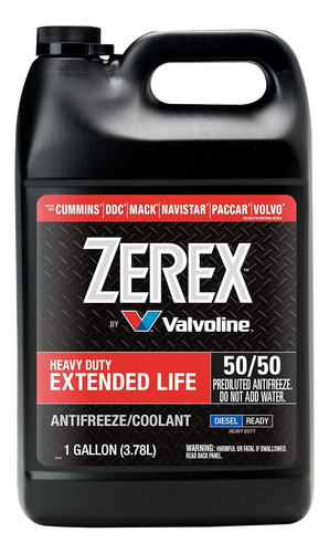 Refrigerante Anticongelante Zerex Vida Extendida Rojo 3l