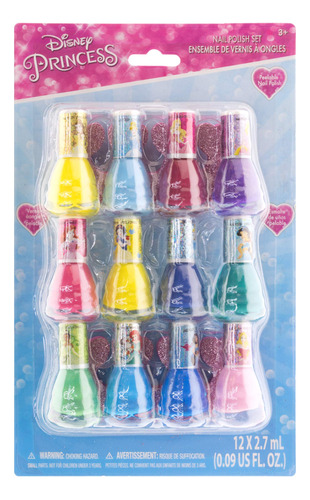 Townley Girl Disney Princess - Esmalte De Uñas No Tóxico A B