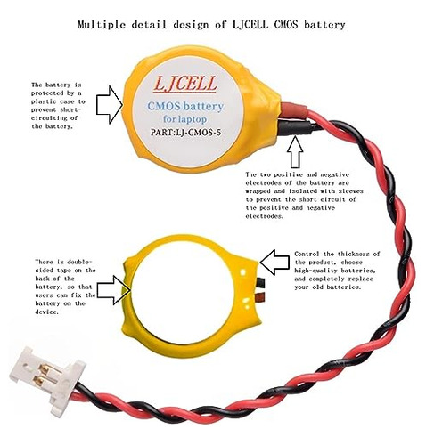 Bateria Cmos Ml1220 Para Dell Xps 13 15 9343 9350 9360 9365
