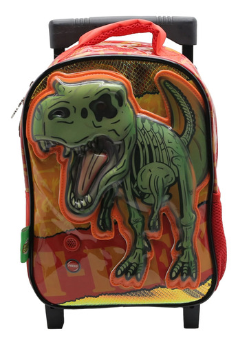 Mochila Con Carrito Y Sonido Dinosaurio Jardin 12 P Cresko 