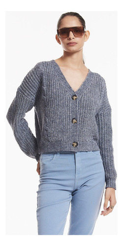 Cardigan Holgado Con Trenzas Laterales Mujer Portsaid