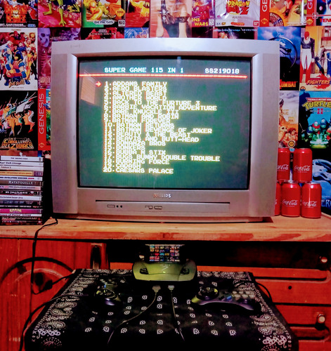 Cartucho De Sega Multiple 115 En 1 (Usado)