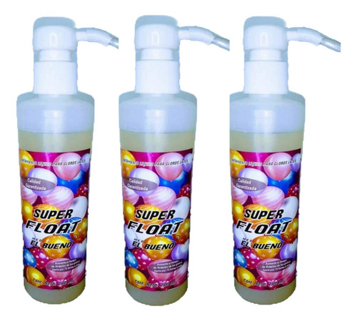 3 Super Float Gel Para Q Globos Con Helio Duren 240ml Bueno