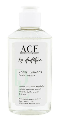 Acf Dadatina Aceite Limpiador Desmaquillante Vegano X 115ml