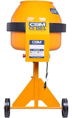 Betoneira Cs 150 Litros Com Motor Monofásica 0,5cv Csm 127v