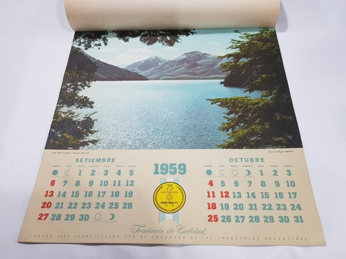 Imagen 8 de 8 de Antiguo Almanaque Agar Cross 1959 Roca Soler Arg Mag 58616
