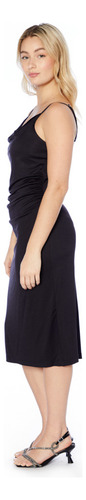 Vestido Al Cuerpo Largo Midi Roma Mujer Asterisco