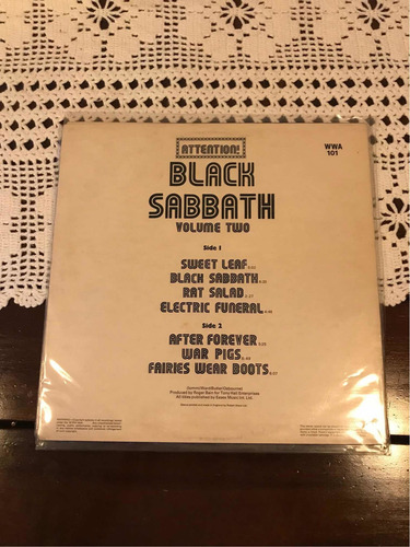 Lps Black Sabbath Attention Ed Inglesa 70s Vol 1 E 2 (leia)