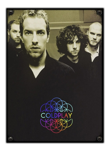 #986 - Cuadro Decorativo - Coldplay Música Poster No Chapa