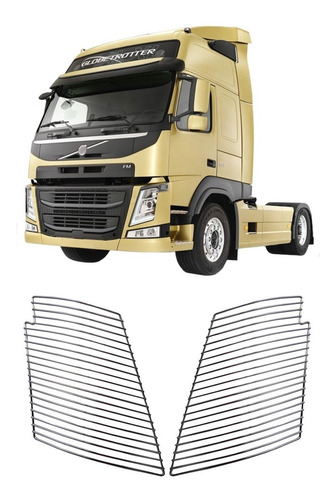 Reja Cubre Optica Volvo Fm 2015 En Adelante Cromada