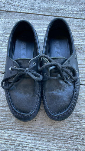 Zapatos De Cuero Negros Escolares Krunchi