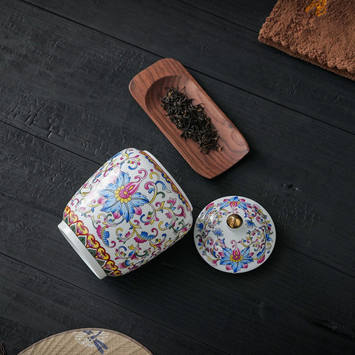 Recipiente De Almacenamiento De Té De Tarro De Té Estilo